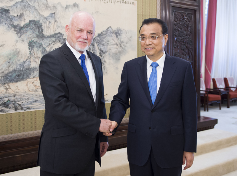 李克強(qiáng)會(huì)見(jiàn)聯(lián)大主席:共同應(yīng)對(duì)人類面臨的各項(xiàng)挑戰(zhàn)