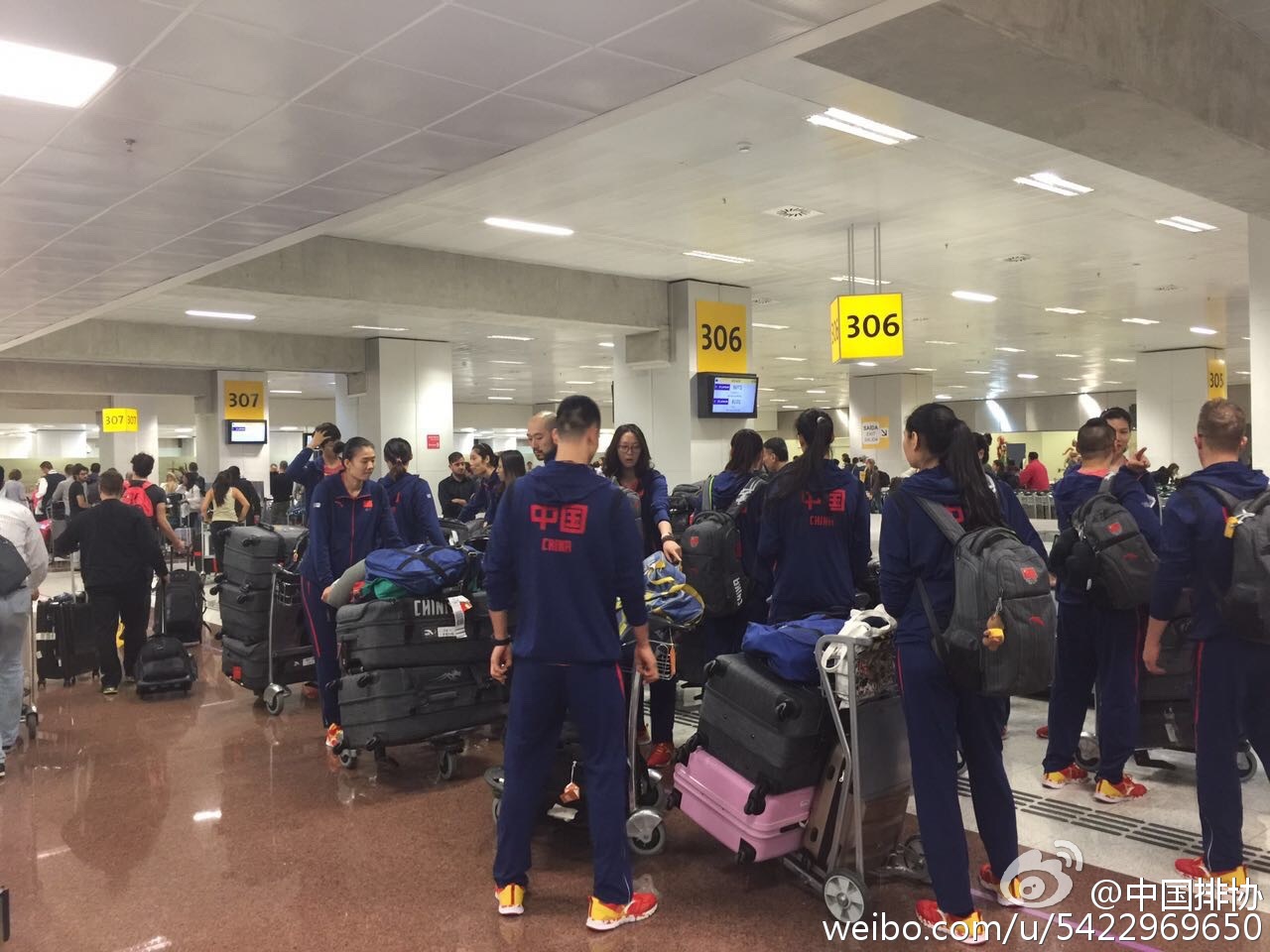 女排順利飛抵里約 圣保羅訓練營賽前忙備戰