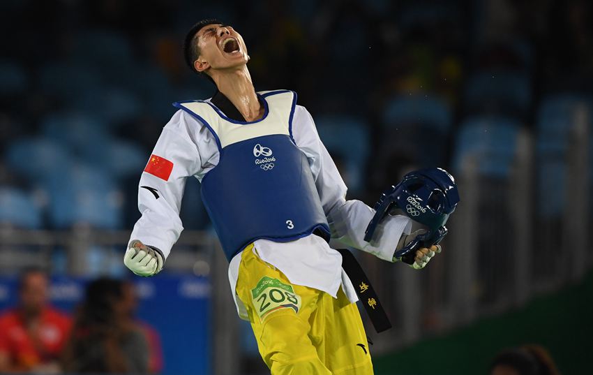 跆拳道58公斤趙帥奪冠 奪中國男子首金創歷史