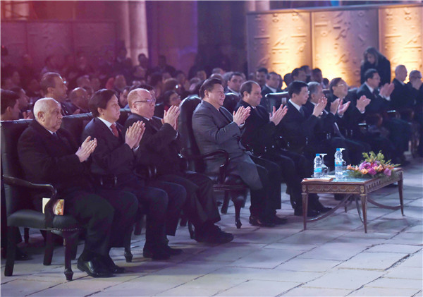 習近平和埃及總統塞西共同出席中埃建交60周年慶祝活動暨2016中埃文化年開幕式