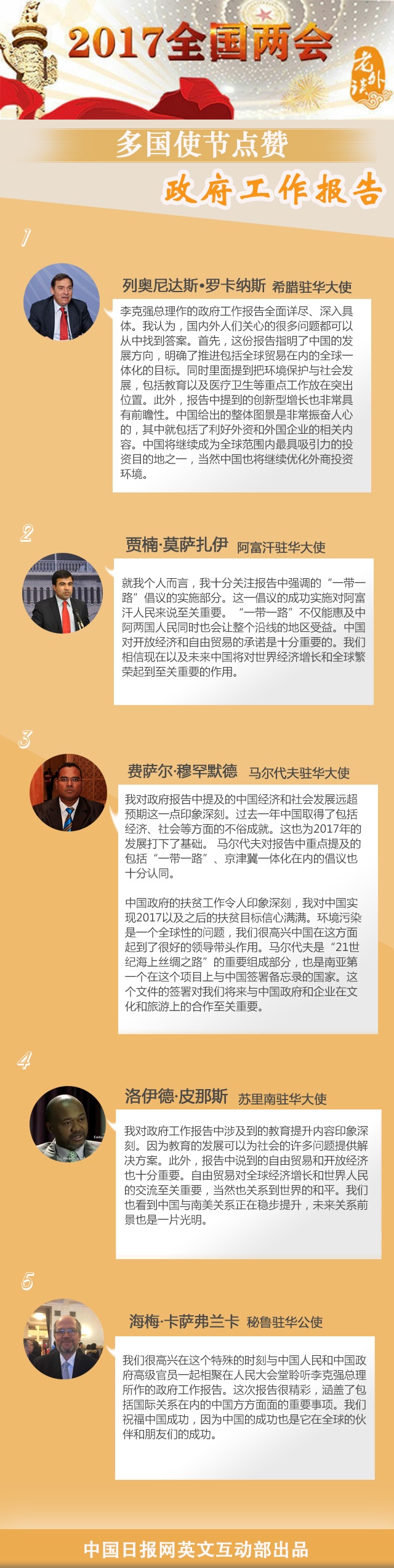 【老外談】厲害了，多國使節紛紛點贊政府工作報告