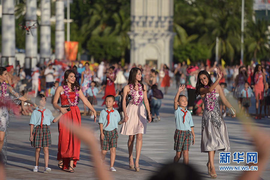 三亞迎接世界小姐“回家” 場(chǎng)面隆重又溫馨