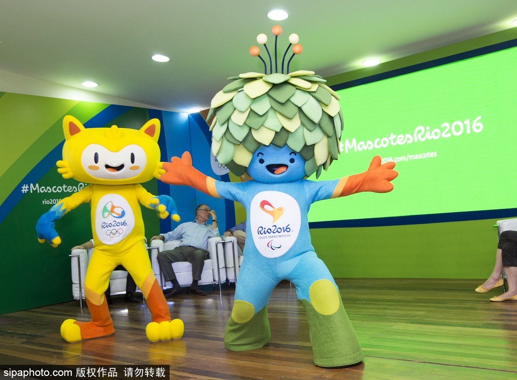 2016里約奧運(yùn)會(huì)和殘奧會(huì)吉祥物亮相