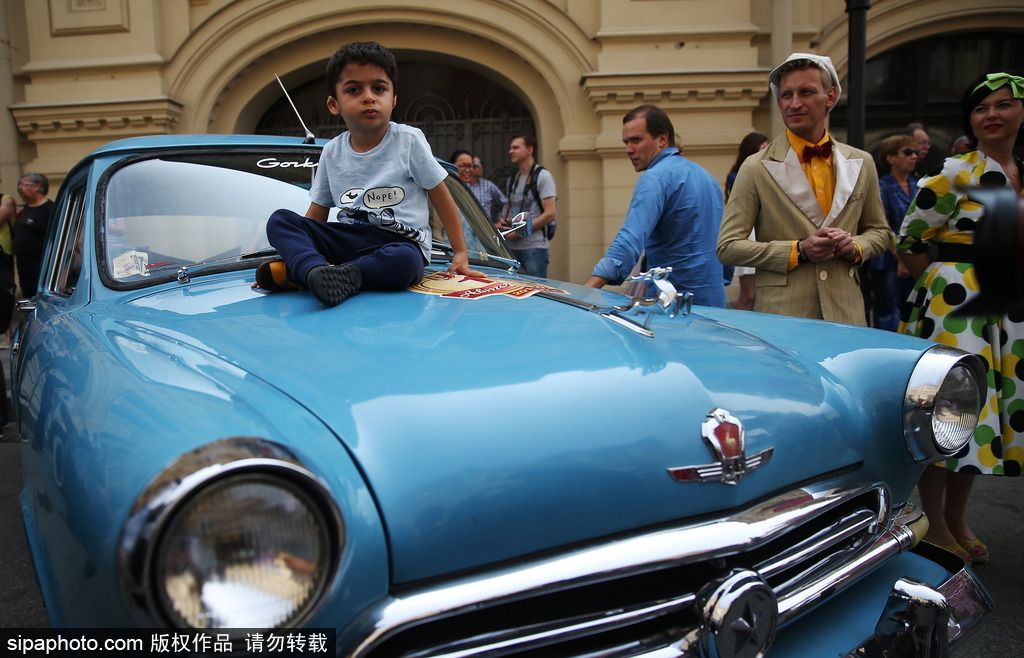 稀有古董車大集結 莫斯科舉行復古車游行