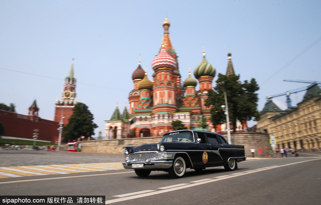 稀有古董車大集結 莫斯科舉行復古車游行