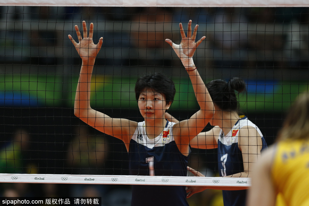 里約奧運(yùn)會第11日：女子排球1/4決賽 巴西VS中國