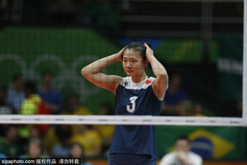 里約奧運(yùn)會第11日：女子排球1/4決賽 巴西VS中國
