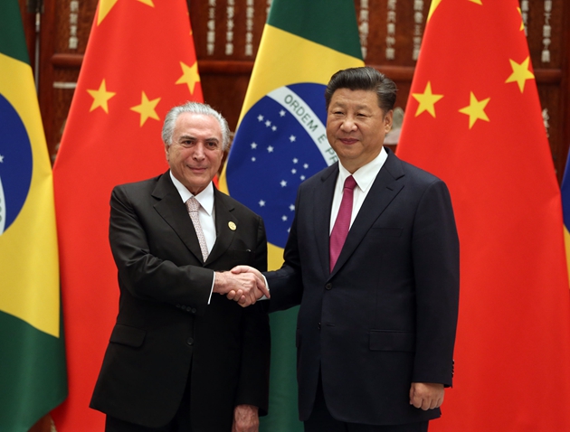 習近平會見巴西總統特梅爾