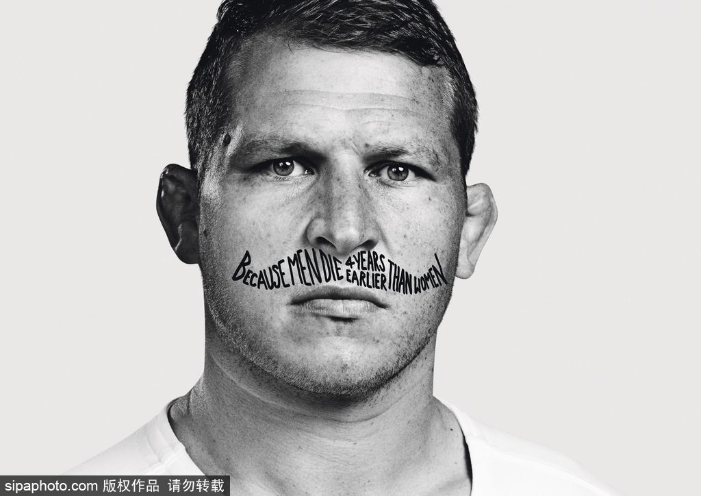 神奇的八字胡！英國慈善組織宣傳關(guān)愛男性健康