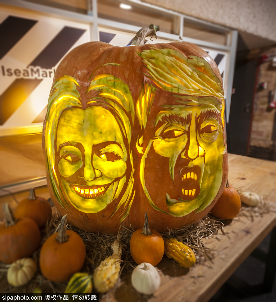 當(dāng)美國(guó)大選遇上萬(wàn)圣節(jié) 盤(pán)點(diǎn)節(jié)日期間的“特朗普希拉里”