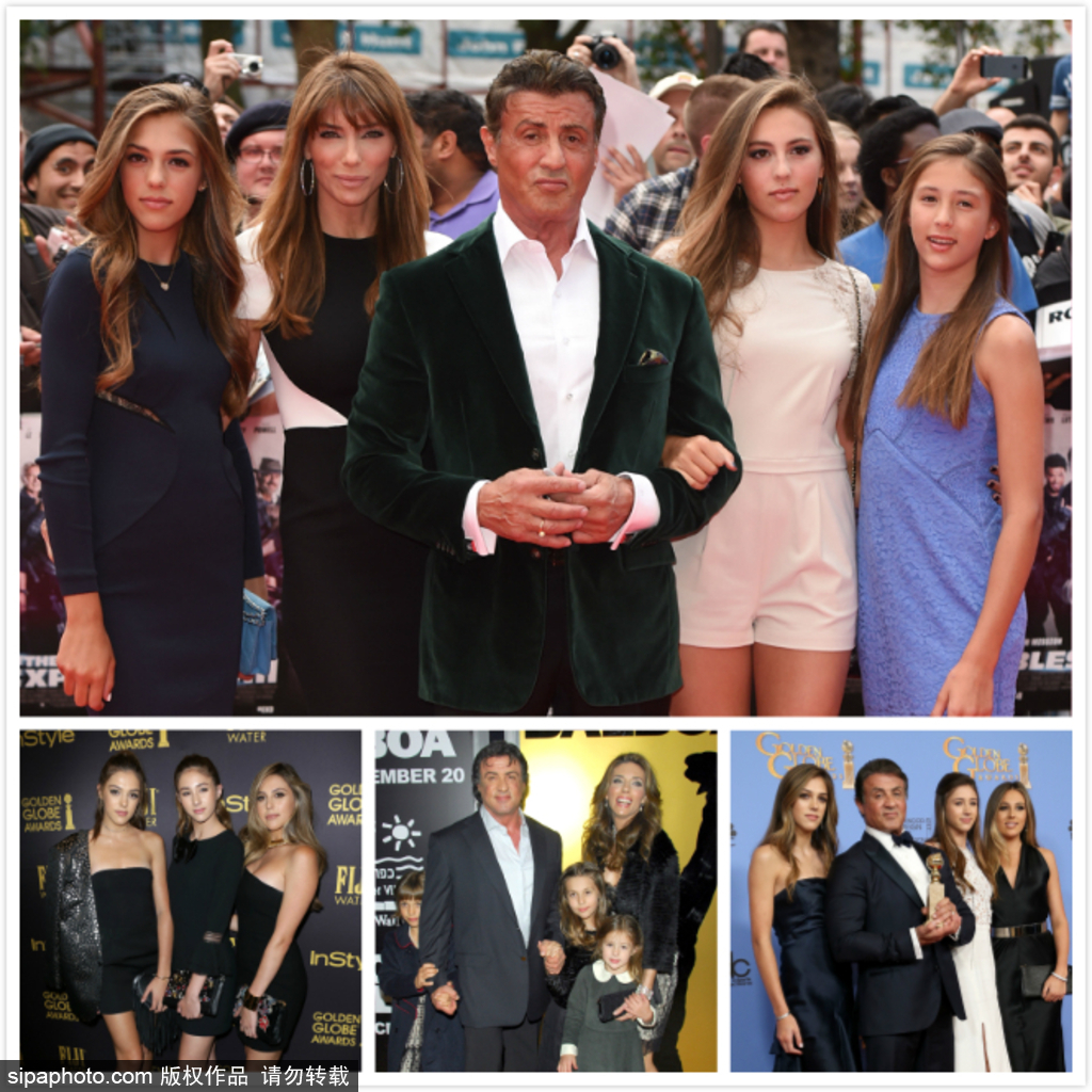 盤點人生贏家史泰龍的超模女兒團！他說“最好永遠不長大”