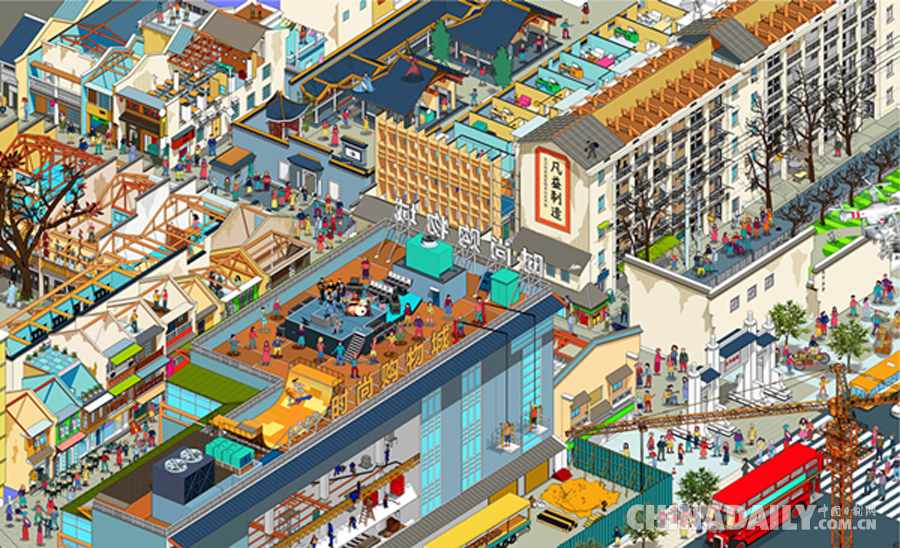 長沙建筑師耗時三年打造“手繪太平街” 喚起你的回憶了嗎？