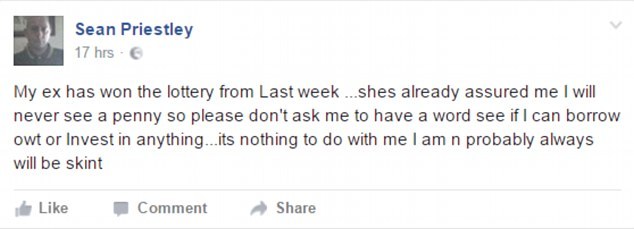 女子被拋棄后中1.2億大獎 馬上通知前男友