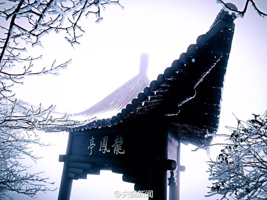 貴州梵凈山現霧凇美景 宛如仙境（組圖）