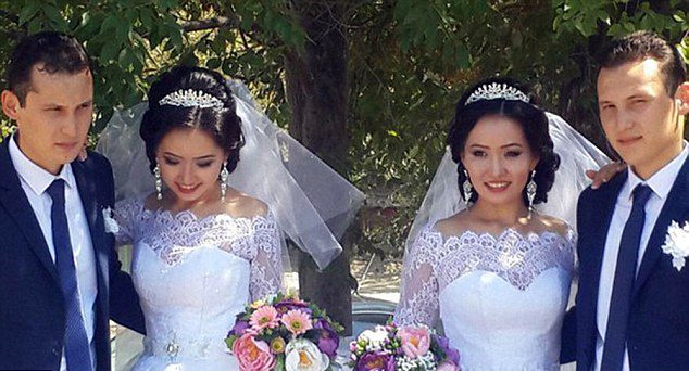 雙胞胎姐妹嫁雙胞胎兄弟 新郎官認不出新娘