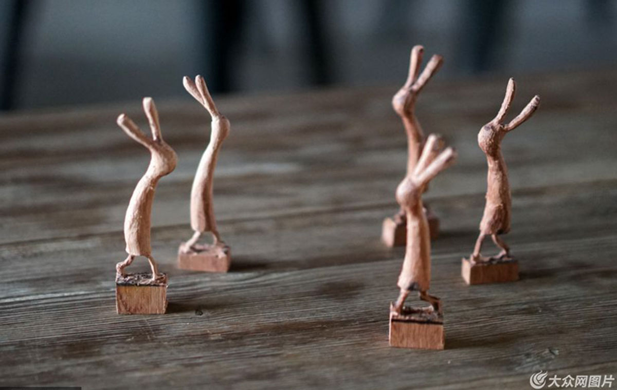 一90后兔子雕刻師 不到10天竟賺了半年工資（組圖）