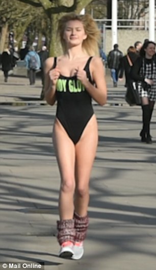 街頭實驗：當(dāng)健身者穿著“冒犯”你會怎么做？（圖）