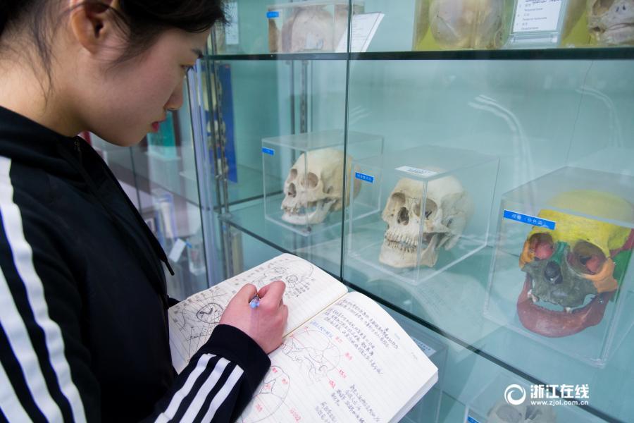 厲害了妹子！杭州大二女生解剖學筆記驚艷走紅