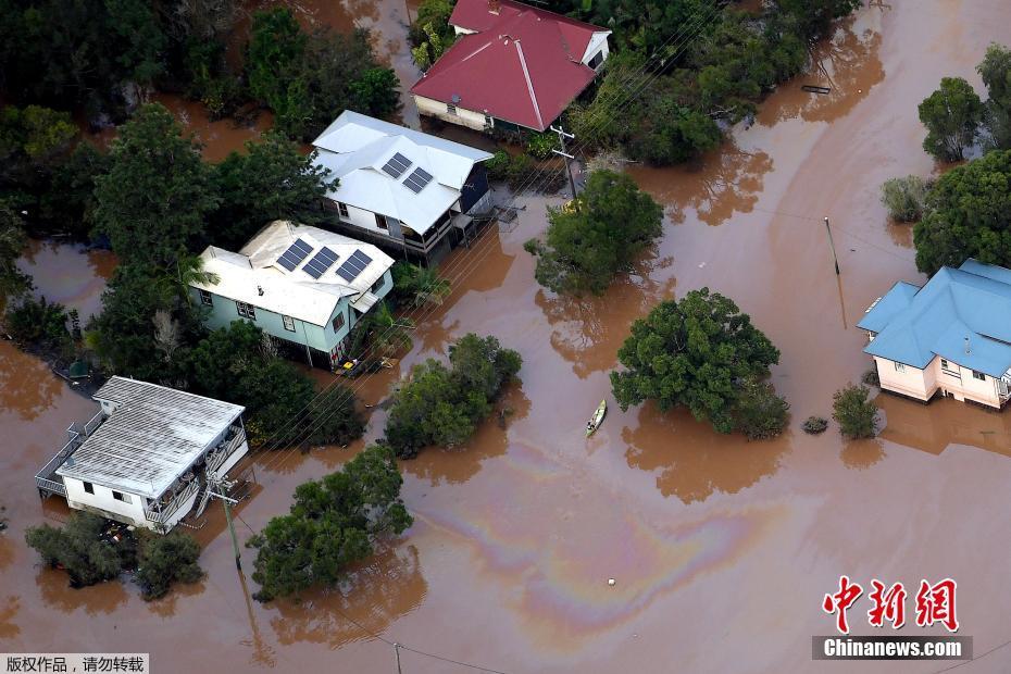 颶風持續襲擊澳大利亞 城市被淹如孤島