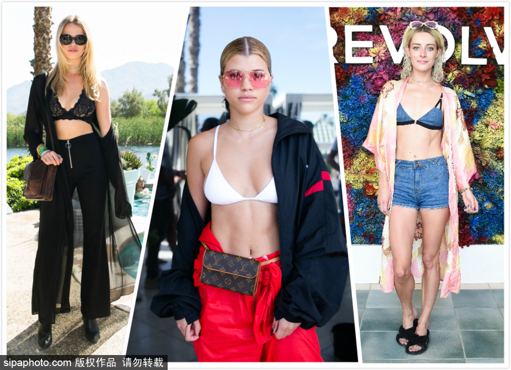 全美最盛大音樂節科切拉！盤點激情火辣內衣上陣的潮人街拍