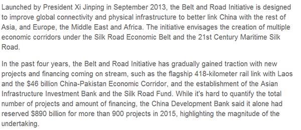 【老外談】“一帶一路”將為沿線國(guó)家經(jīng)濟(jì)增長(zhǎng)提供有效支撐