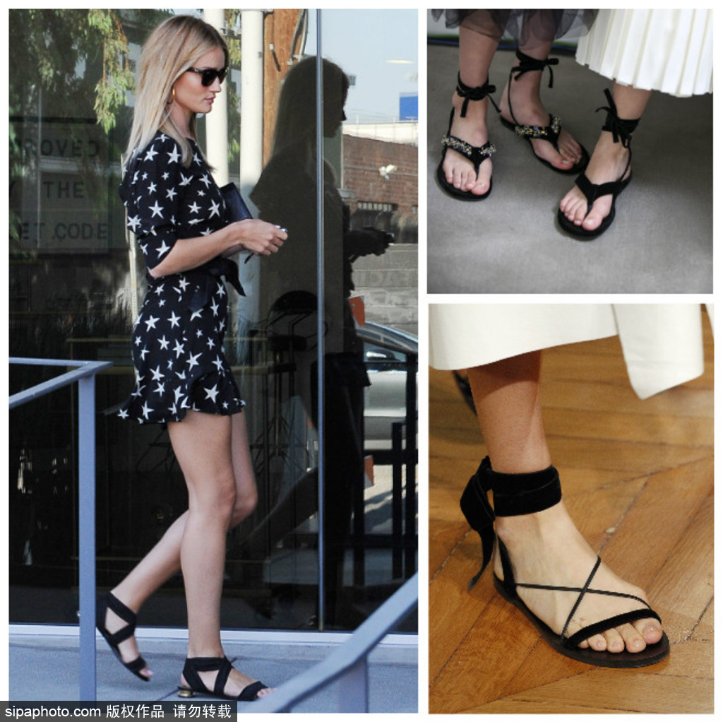 氣溫飆升 姑娘們讓腳踝歇一歇吧 換上平底涼鞋也很美呀！