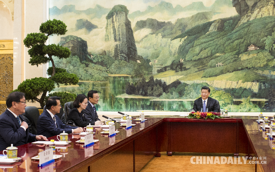 習近平會見韓國總統特使李海瓚