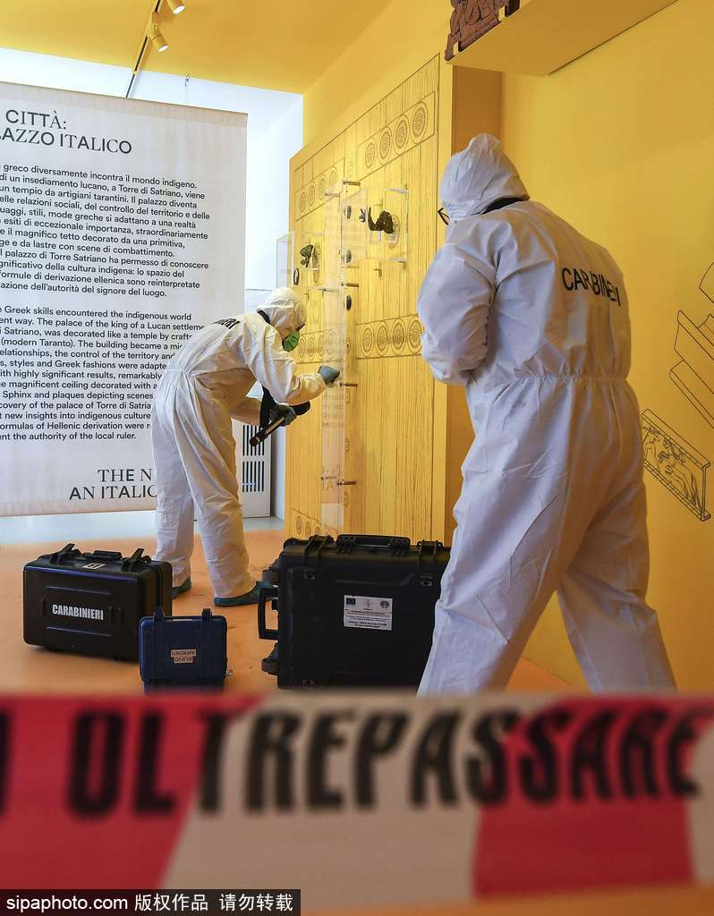 公元前6世紀龐貝古城文物被盜 調查人員現場勘查