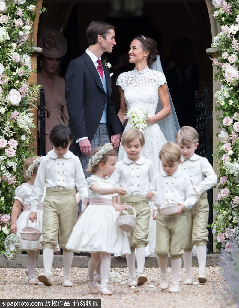 英國凱特王妃妹妹大婚 婚禮現場現場浪漫甜蜜