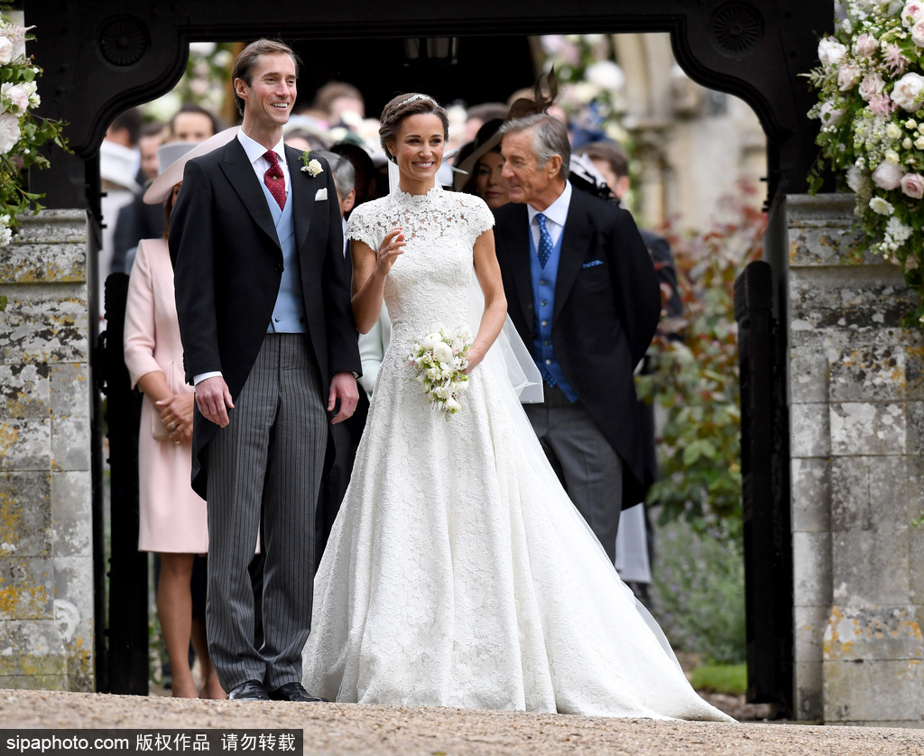 英國凱特王妃妹妹大婚 婚禮現場現場浪漫甜蜜