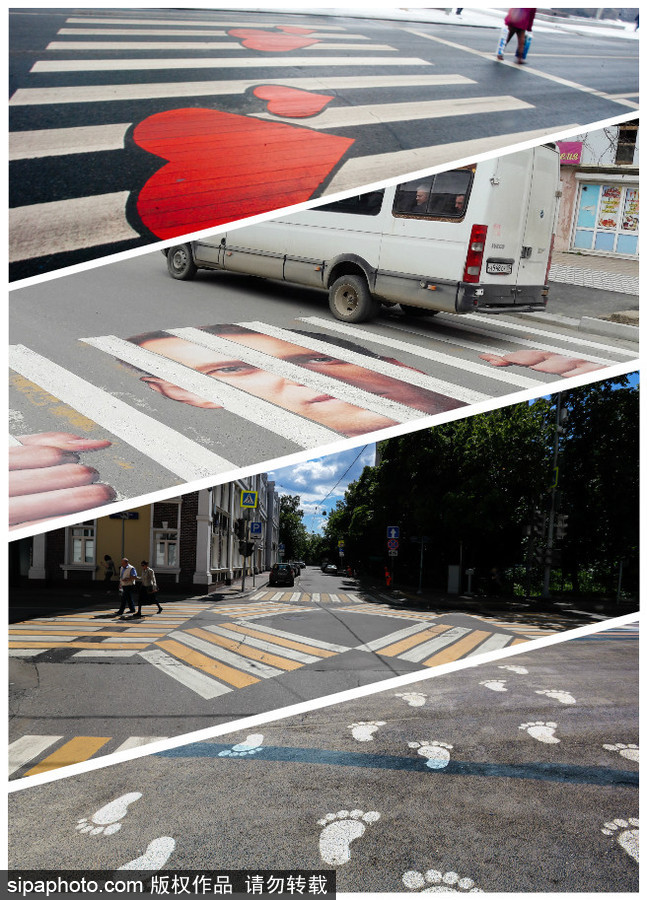 斑馬線也瘋狂 盤點(diǎn)創(chuàng)意人行橫道藝術(shù)