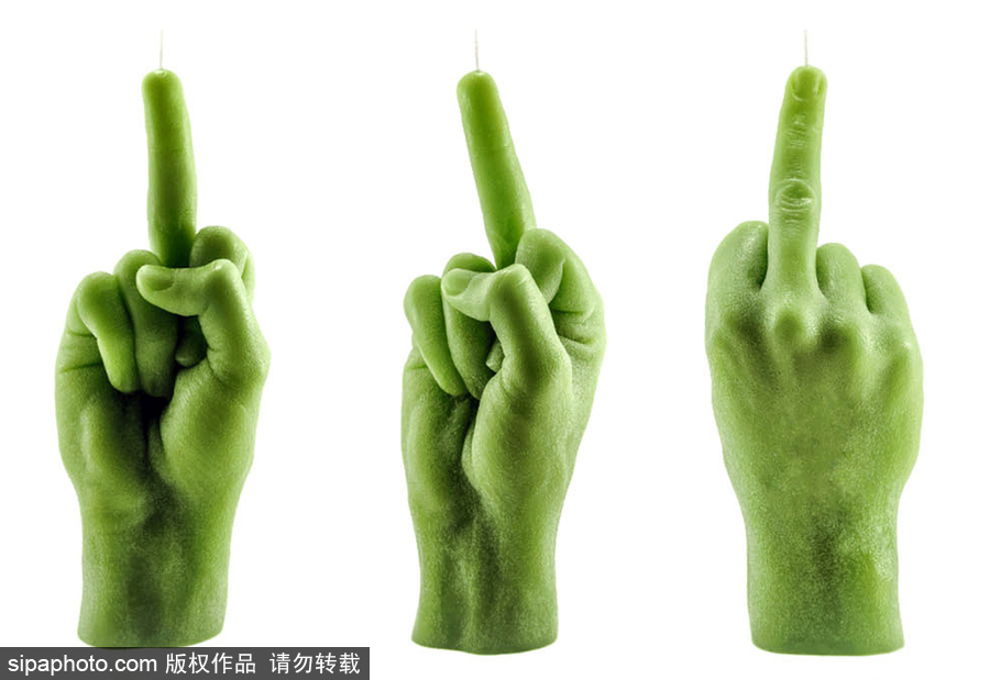 你認(rèn)出這是蠟燭了嗎？立陶宛一公司推出人手型蠟燭可燃燒20小時