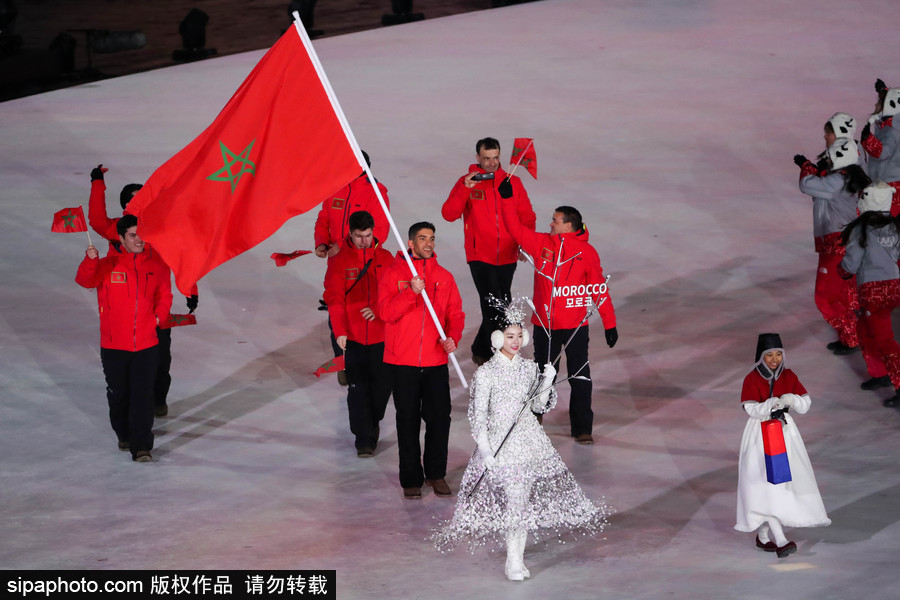 冰雪運動魅力無限！盤點平昌冬奧會開幕式上那些“特殊”參賽國