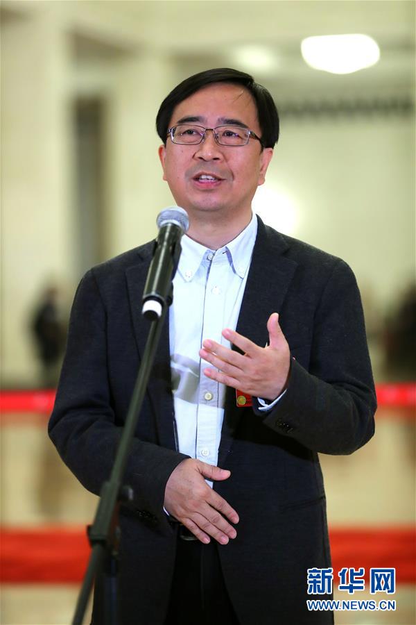 全國政協委員接受采訪