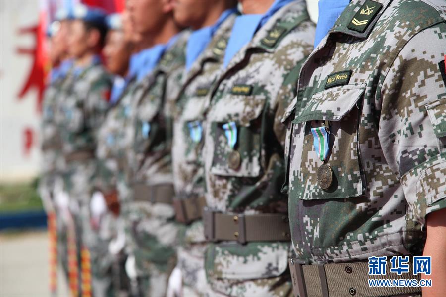 中國赴黎維和官兵榮獲聯合國“和平榮譽勛章”