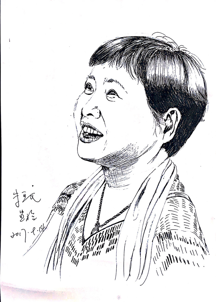 3年來，南大教授堅持為妻子畫像