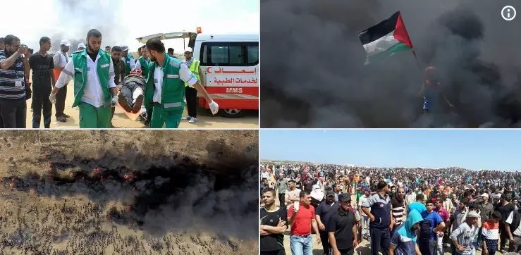 一邊是微笑自拍，一邊是槍林彈雨，美駐以使館遷館，這兩張照片火了！