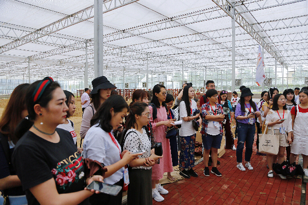 徜徉“農業海洋” 全國網媒參觀印智航天農業產業園