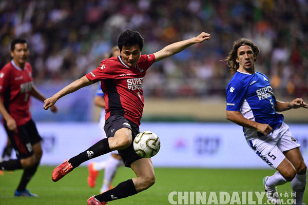 米盧掛帥、鹿晗加盟 騰訊體育超級企鵝足球名人賽上演世界杯“揭幕戰”