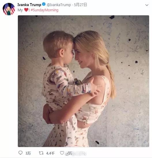 伊萬卡曬出這張照片被狂噴,要怪全怪她老爹特朗普?