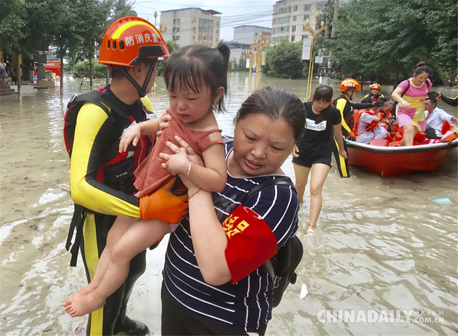 重慶長江、嘉陵江、涪江洪水過境