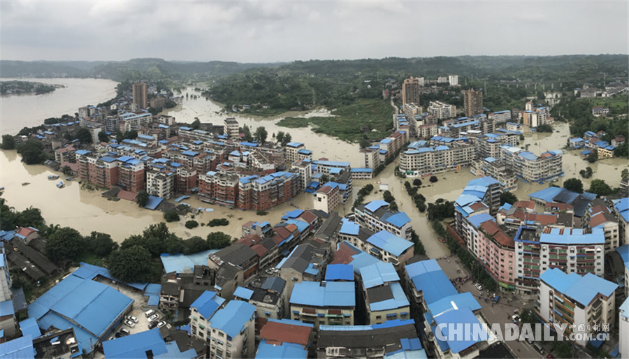 重慶長江、嘉陵江、涪江洪水過境