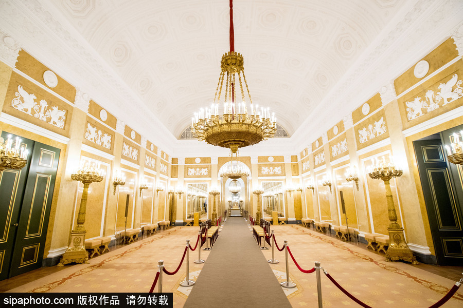 荷蘭海牙皇家宮殿對(duì)公眾開(kāi)放 富麗堂皇皇家范兒十足