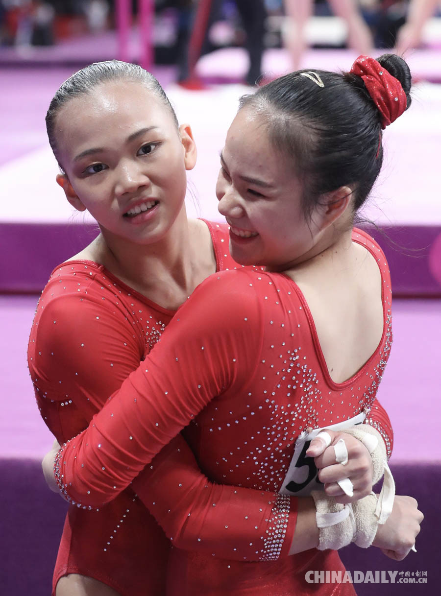 亞運(yùn)會(huì)體操：陳一樂獲女子個(gè)人全能金牌