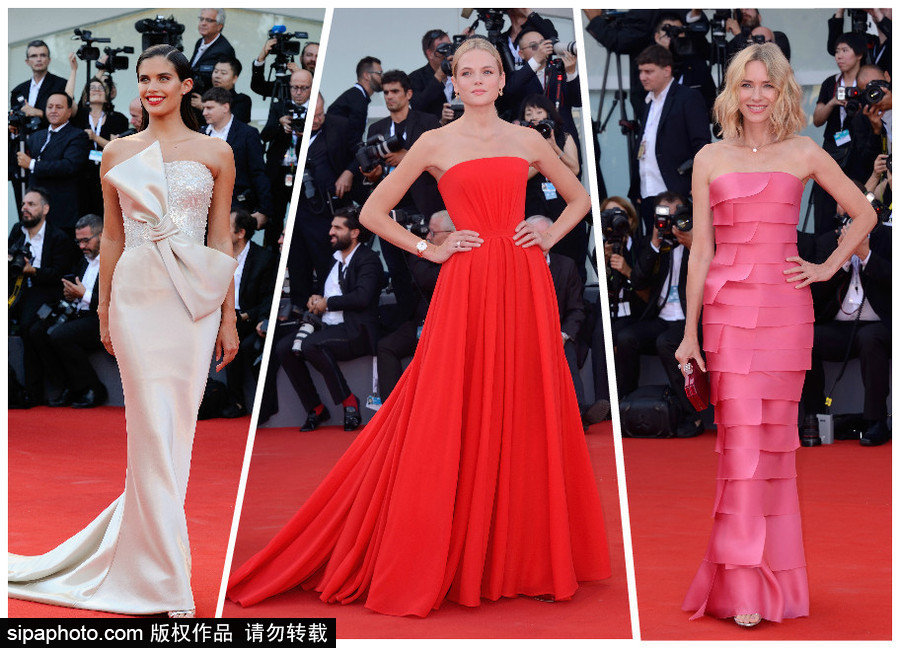 第75屆威尼斯電影節開幕紅毯女星美裙集錦