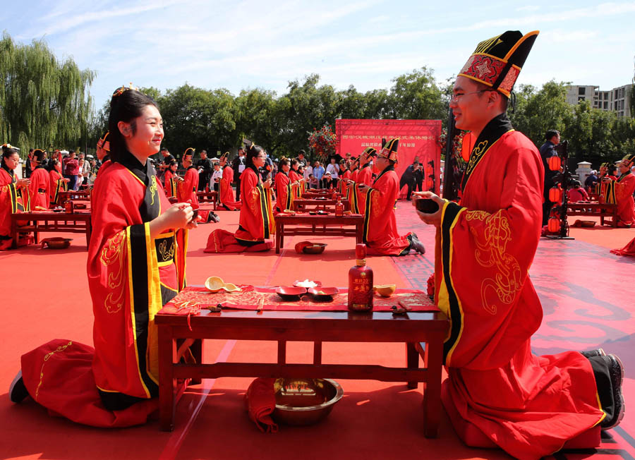 西安：體驗漢式婚禮 感受傳統(tǒng)文化