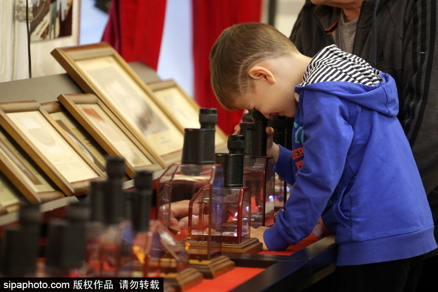 當知識也變mini！俄羅斯圣彼得堡舉行微縮書籍展覽