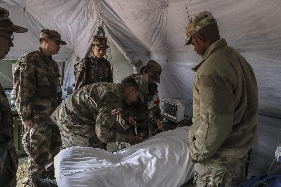 2018中美兩軍人道主義救援減災聯合演練閉幕