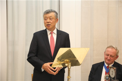 劉曉明大使在倫敦金融城“榮譽市民”授勛儀式上的講話：《堅定信心，共創未來》