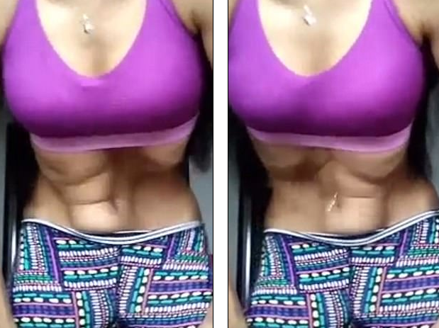 讓胃搖擺起來 瑜伽美女的另類肚皮舞